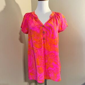 Lilly Pulitzer Pink and Orange Blouse
